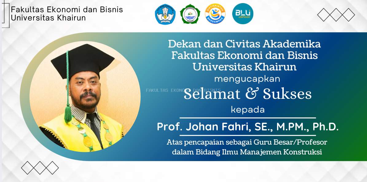Pengukuhan Guru Besar Prof. Johan Fahri, SE., M.PM., Ph.D.