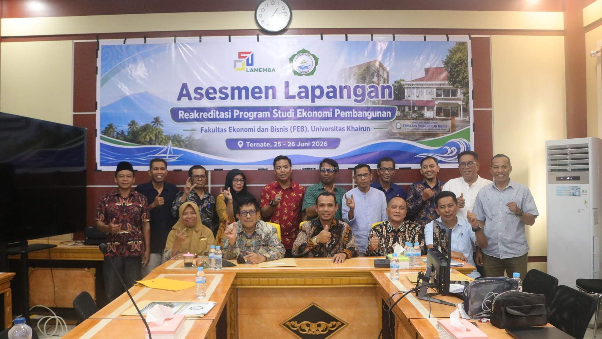 Universitas Khairun Laksanakan Asesmen Lapangan Reakreditasi Program Studi Ekonomi Pembangunan oleh LAMEMBA